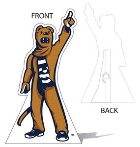 stand up Penn State Nittany Lion #1 Mascot front & back views